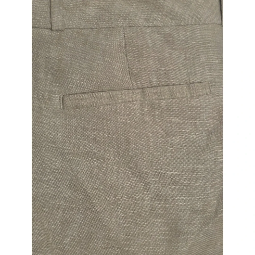 Banana Republic Martin‎ Fit Beige Linen Straight Leg Trousers Women's  Sz 2pa B1